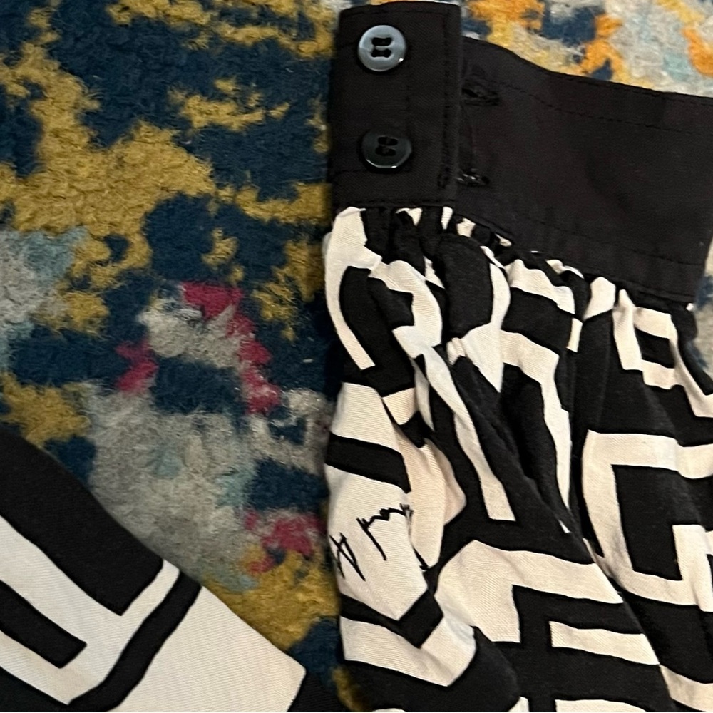 H&M X Richard Allen Geometric Print Shirtdress - Picture 9 of 10